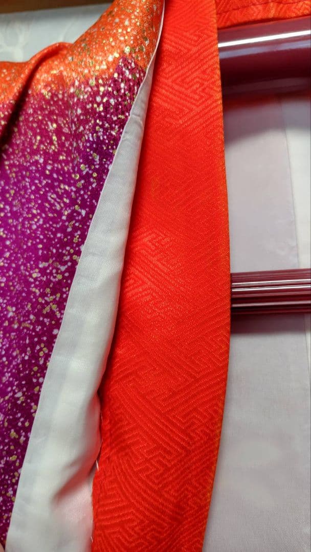 RK551子供着物7歳前後用着丈135センチ裄丈55センチ正絹めちゃくちゃ綺麗