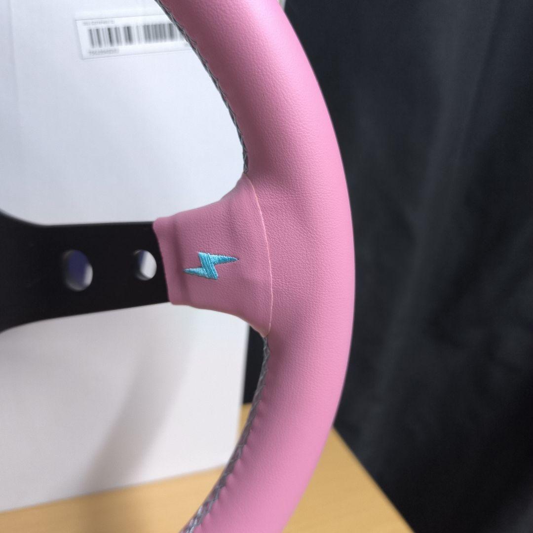 ヴェルテックスタイプVERTEX ピンク ステアリング90mmディープ325mm