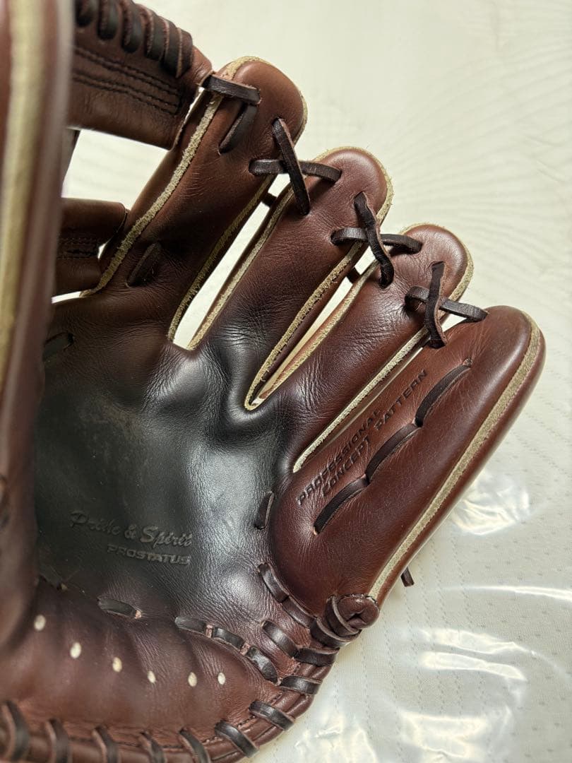 ZETT ブラウン 硬式グローブ　セカンド用