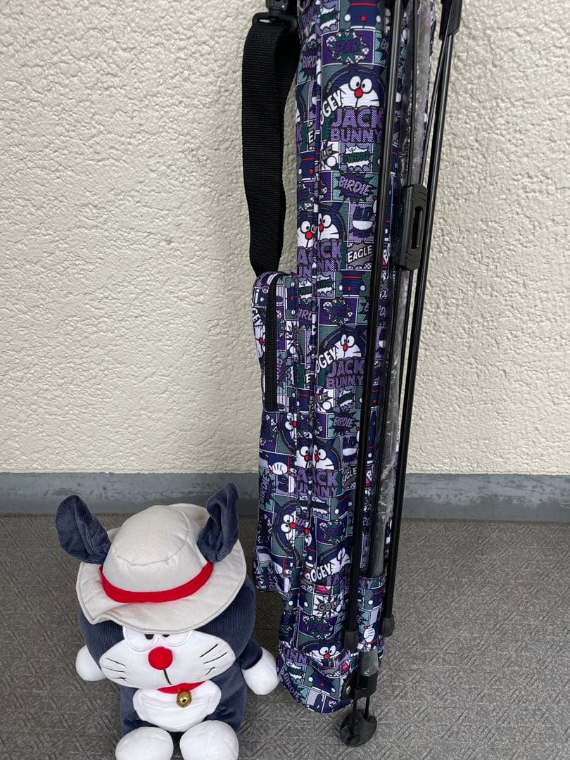 美品&未使用品●JACK BUNNYドラえもん●サブキャディバッグとヘッドカバー