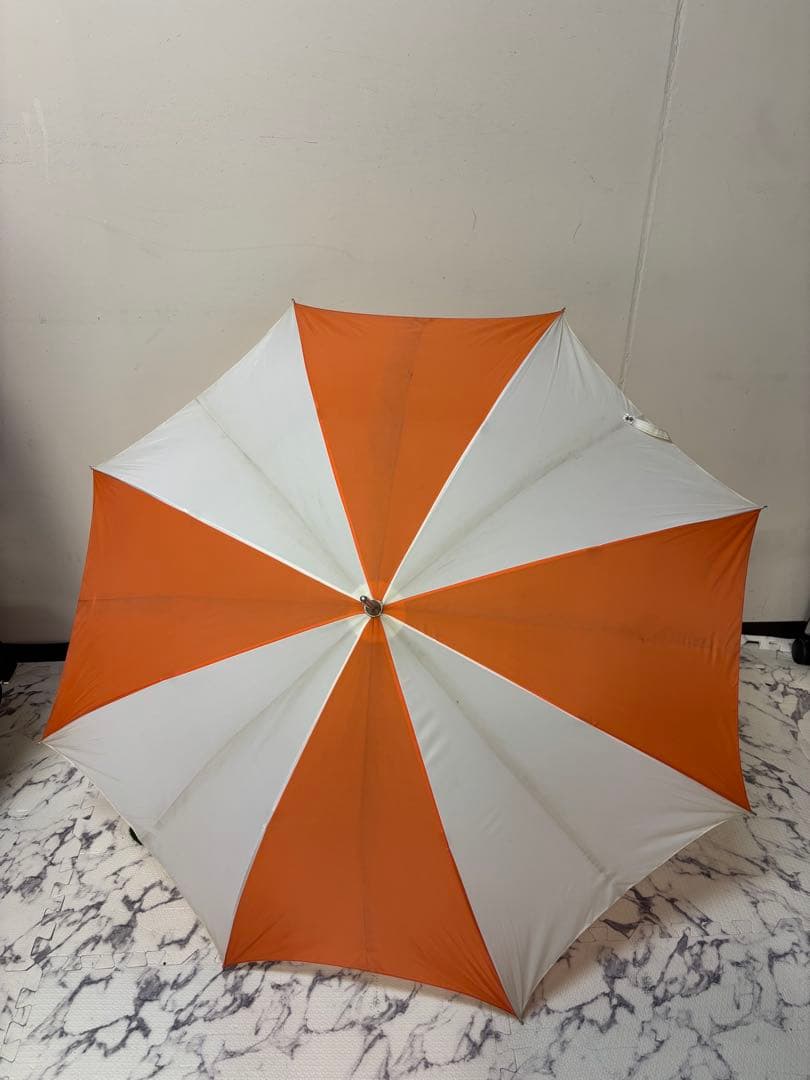 パーリーゲイツ キャディバッグ＆お揃いアンブレラ（傘）オレンジ