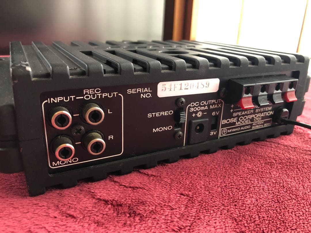 BOSE101MMスピーカー+1701アンプ+天井吊金物