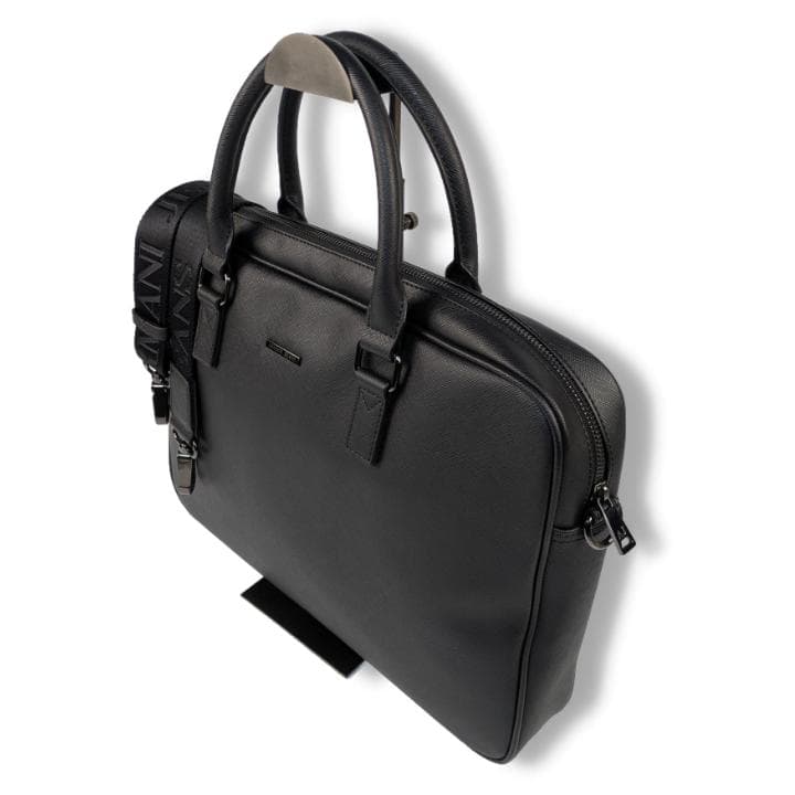 【未使用級】アルマーニ ジーンズ 2way ビジネスバッグ ブリーフケース A4