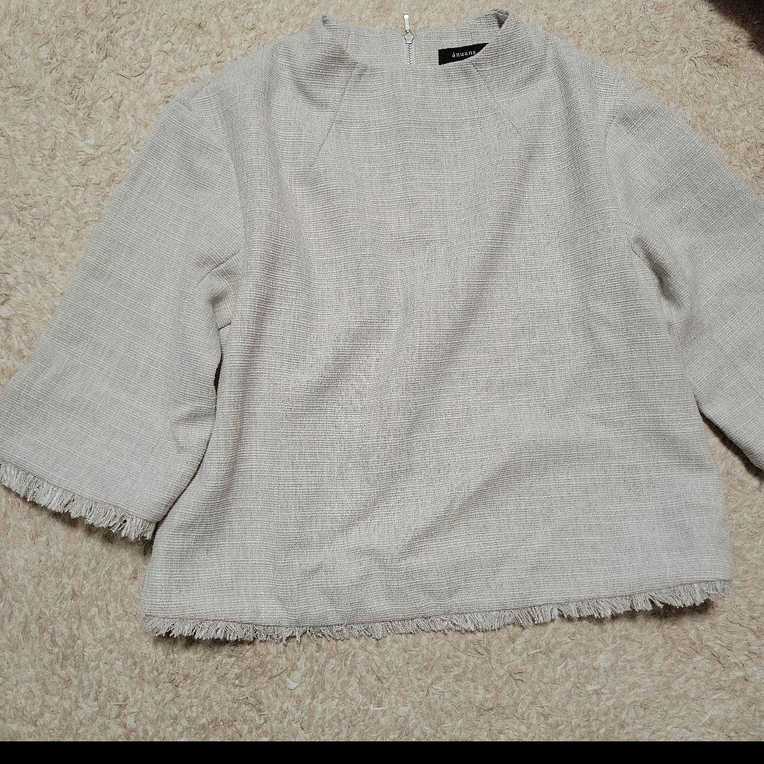 新品未使用　アニュアンス　ツイードブラウス　中村麻美