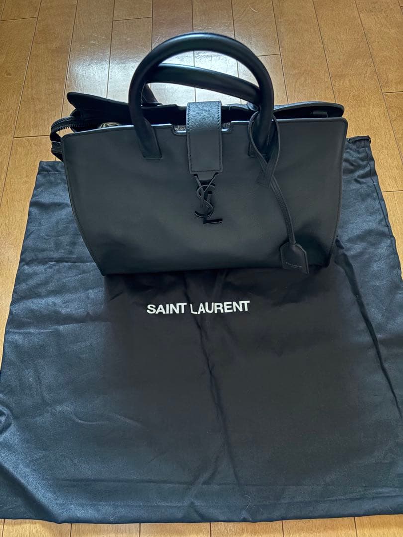 SAINT LAURENT ダウンタウンカバス2WAYハンドバッグ ブラック