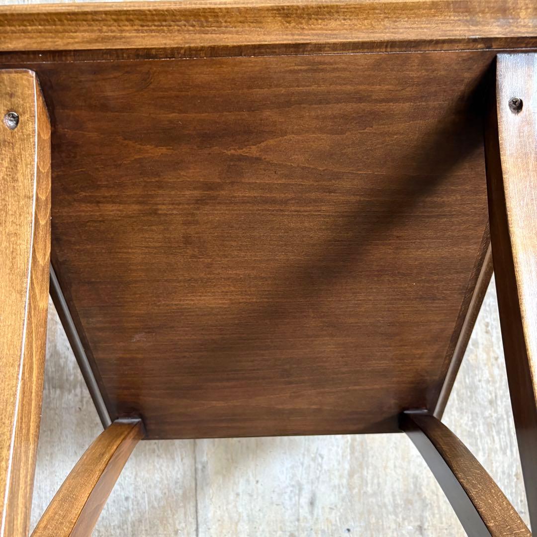 ヴィンテージ　ウッドクロスフレーム　サイドテーブル　コーヒーテーブル