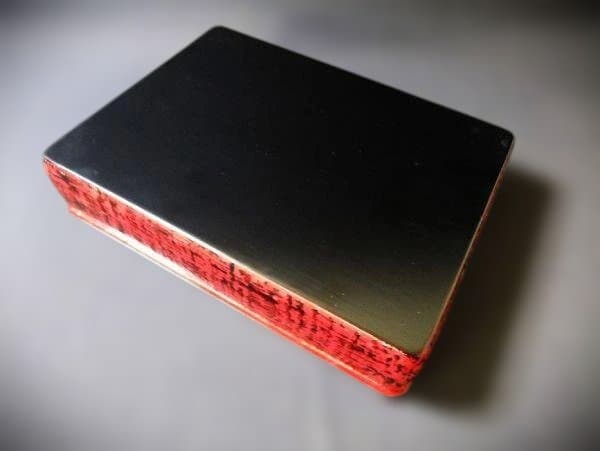 京漆器 平安 信氏 硯箱 書類入 煎茶道具入れ 天然木 本漆器