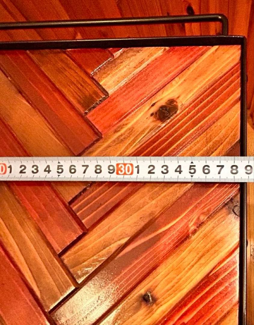 キッチンワゴン　ヘリンボーン　高さ調整可能　什器　ガレージ収納　アイアンラック