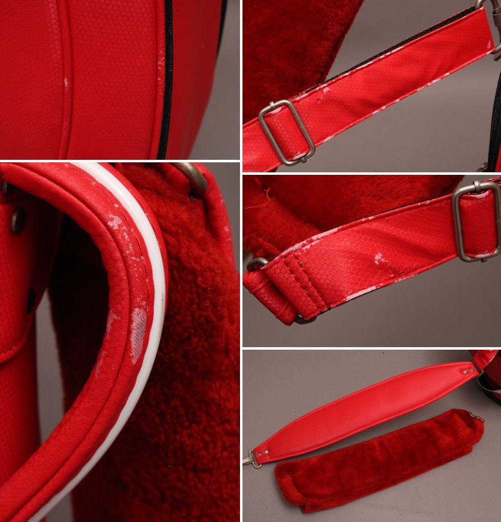 良品 スリクソン SRIXON キャディバッグ《8.5型》カート 5分割 レッド