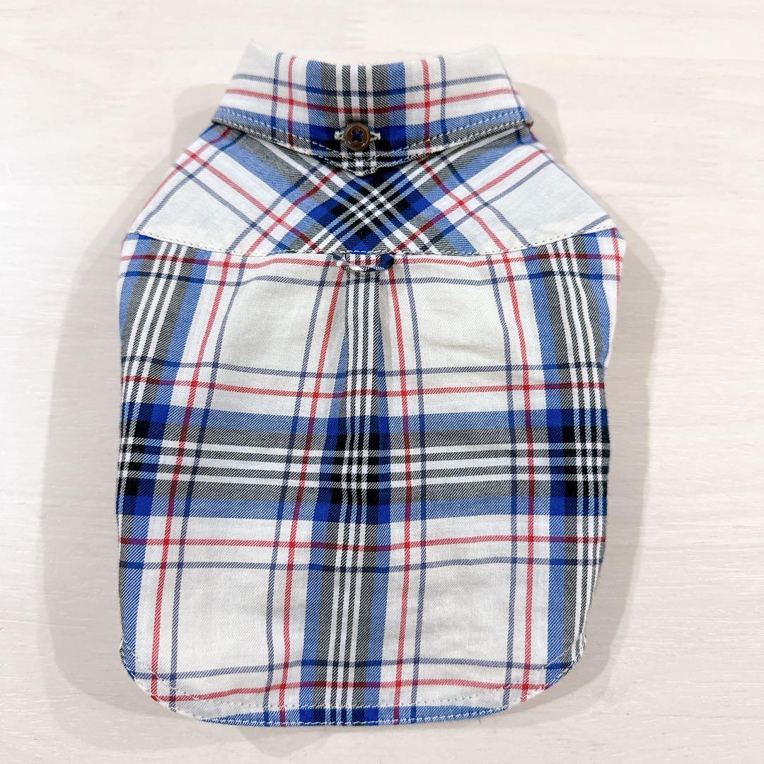 アトリエGG チェックシャツ　ブルー