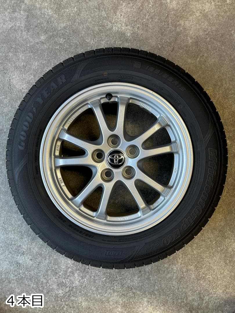 【ヒロ】GOOD YEAR 15インチタイヤ プリウス 純正ホイール4本