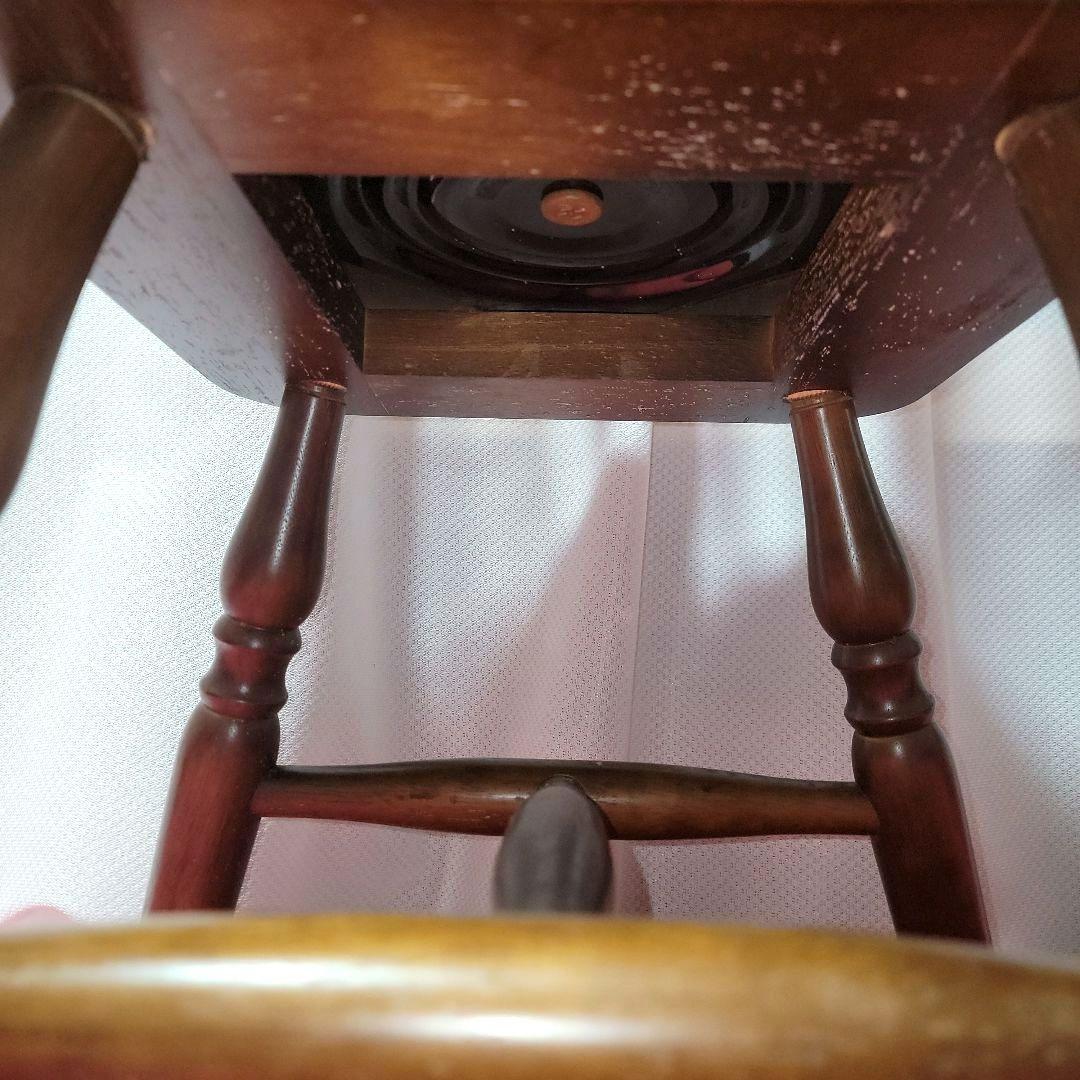 【即決】360°回転ヴィンテージ高級ダイニングチェア　マレーシア 安定ok！！