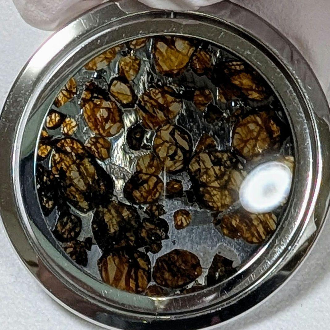 石鉄隕石（セリコ パラサイト）ペンダント トップ【鑑別書付】