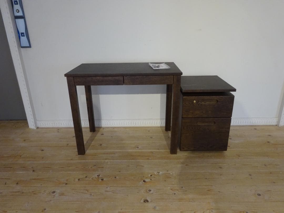 整理中⭐︎　浜本工芸　2800デスク　学習机用№32昇降袖Bワゴン　2点組