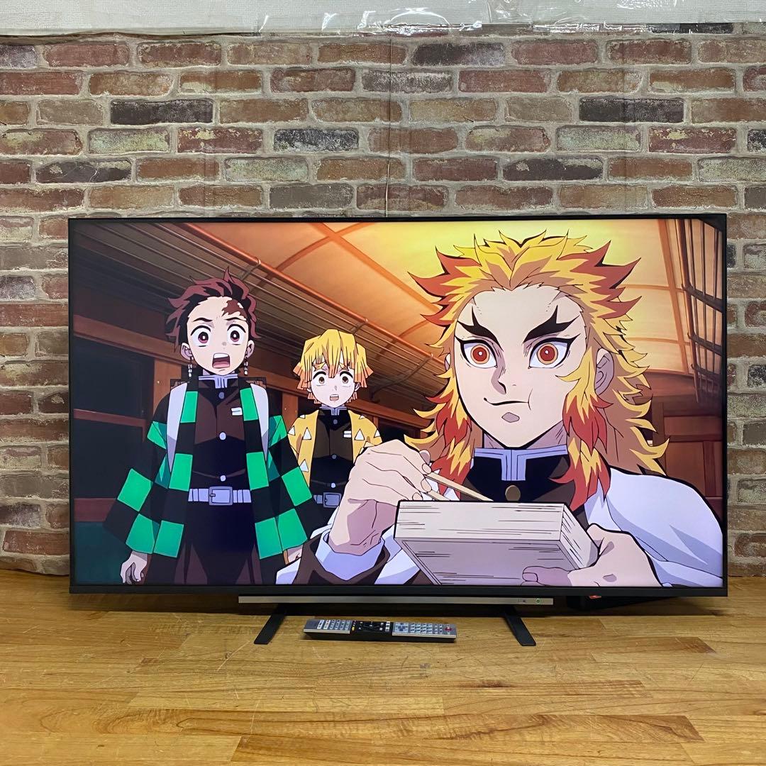 東芝 50V型 4Kチューナー内蔵 液晶テレビ レグザ 50M530X W録画○