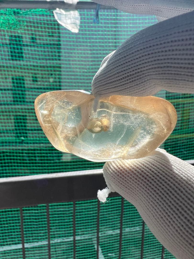 水晶　置物 人物？