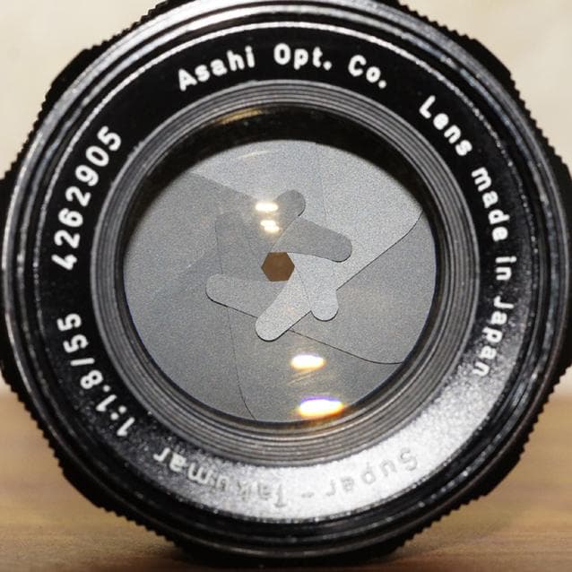 完動品 PENTAX SL 黒/Super Takumar 55mm f1.8