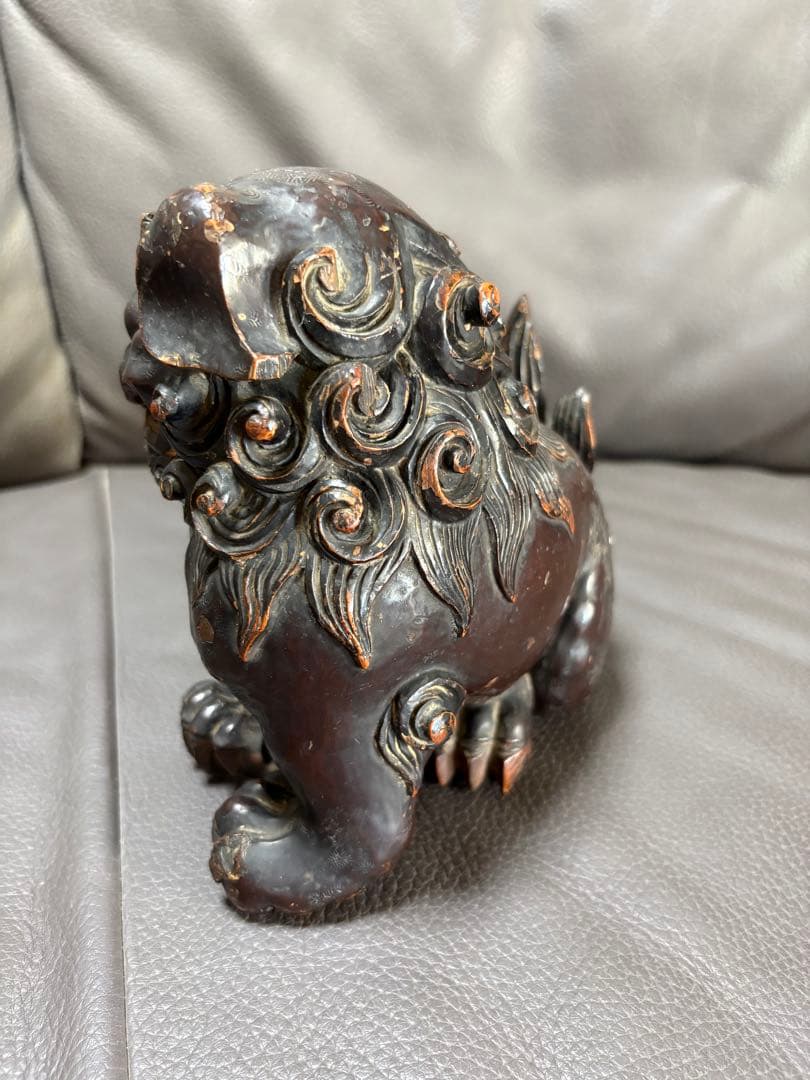 獅子　置物　オス