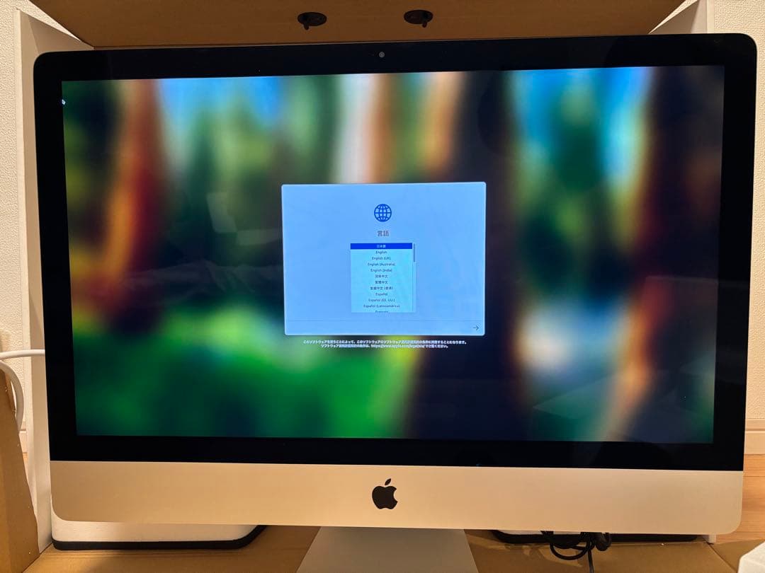 iMac2019 27インチ メモリ16GB、SSD256GB