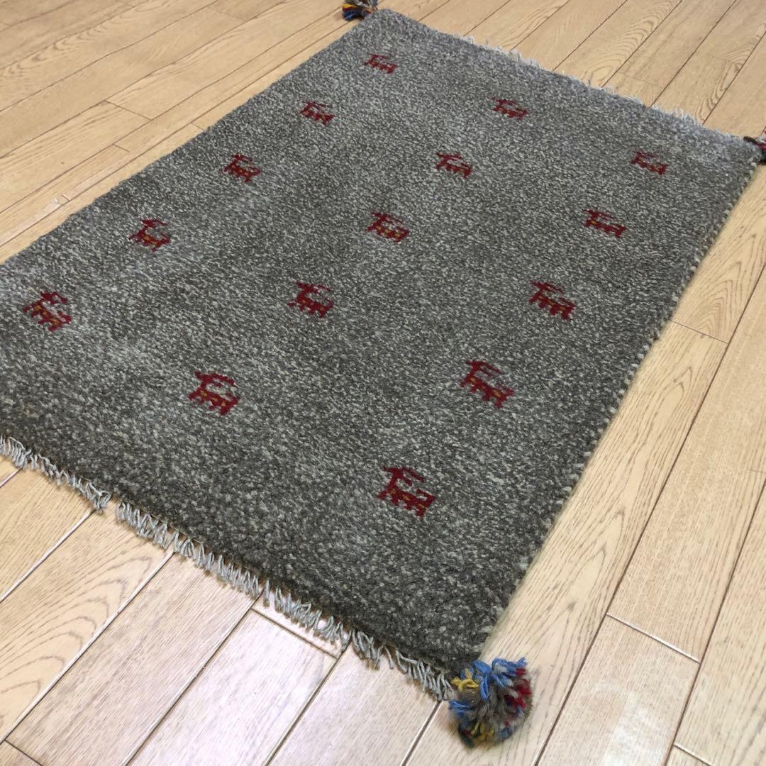 ペルシャ絨毯 ギャッベ gg48手織り 未使用品 在庫一掃セール 90x59