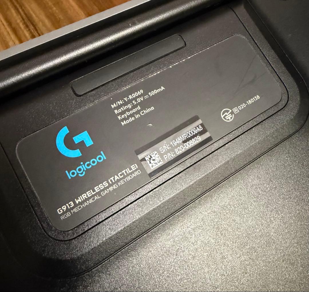 Logitech G913 ワイヤレスメカニカルキーボード