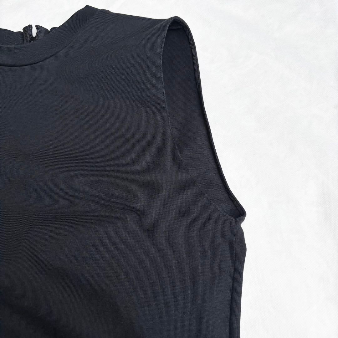 プラダ 2021 コットン リナイロン 切替ワンピース トライアングルロゴ 40