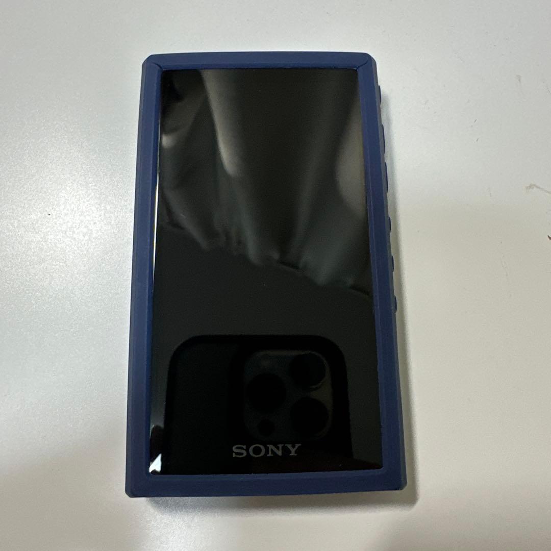 ウォークマンNW-A306 オーディオプレイヤー　ブルー　純正シリコンケース付属