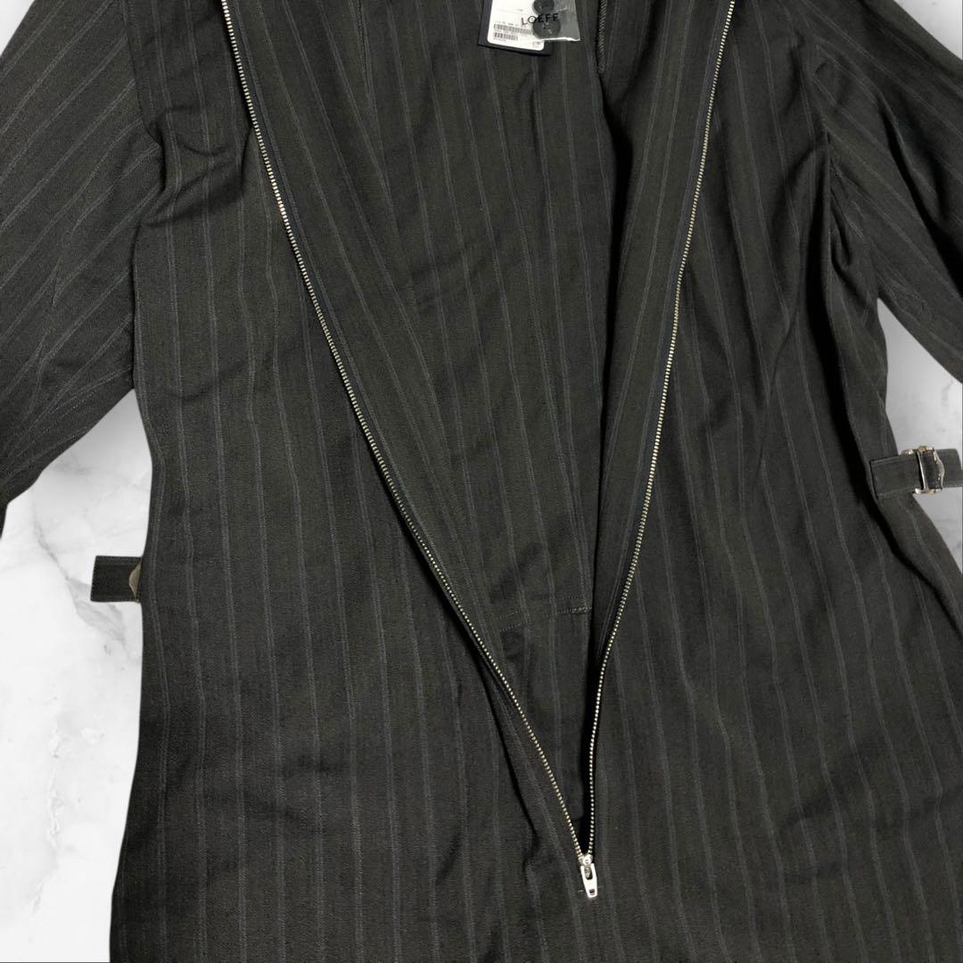 新品タグ付き✨　LOEFF ヘリンボーン ストライプ オールインワン24AW