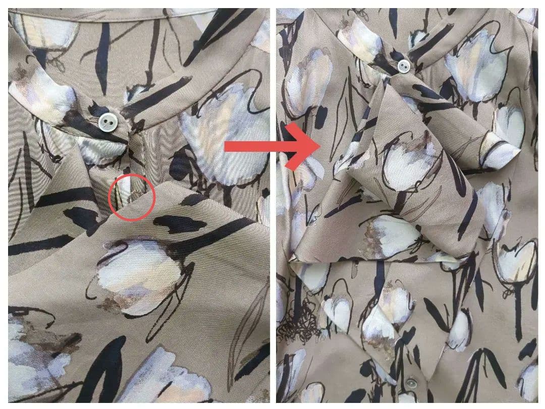 美品✨ トゥモローランドコレクション シルク100% ブラウス ボウタイ 花柄