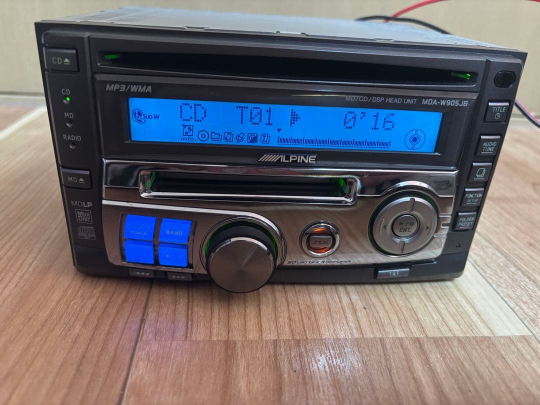 アルパイン　オーディオ　MDA-W905JB CD MD