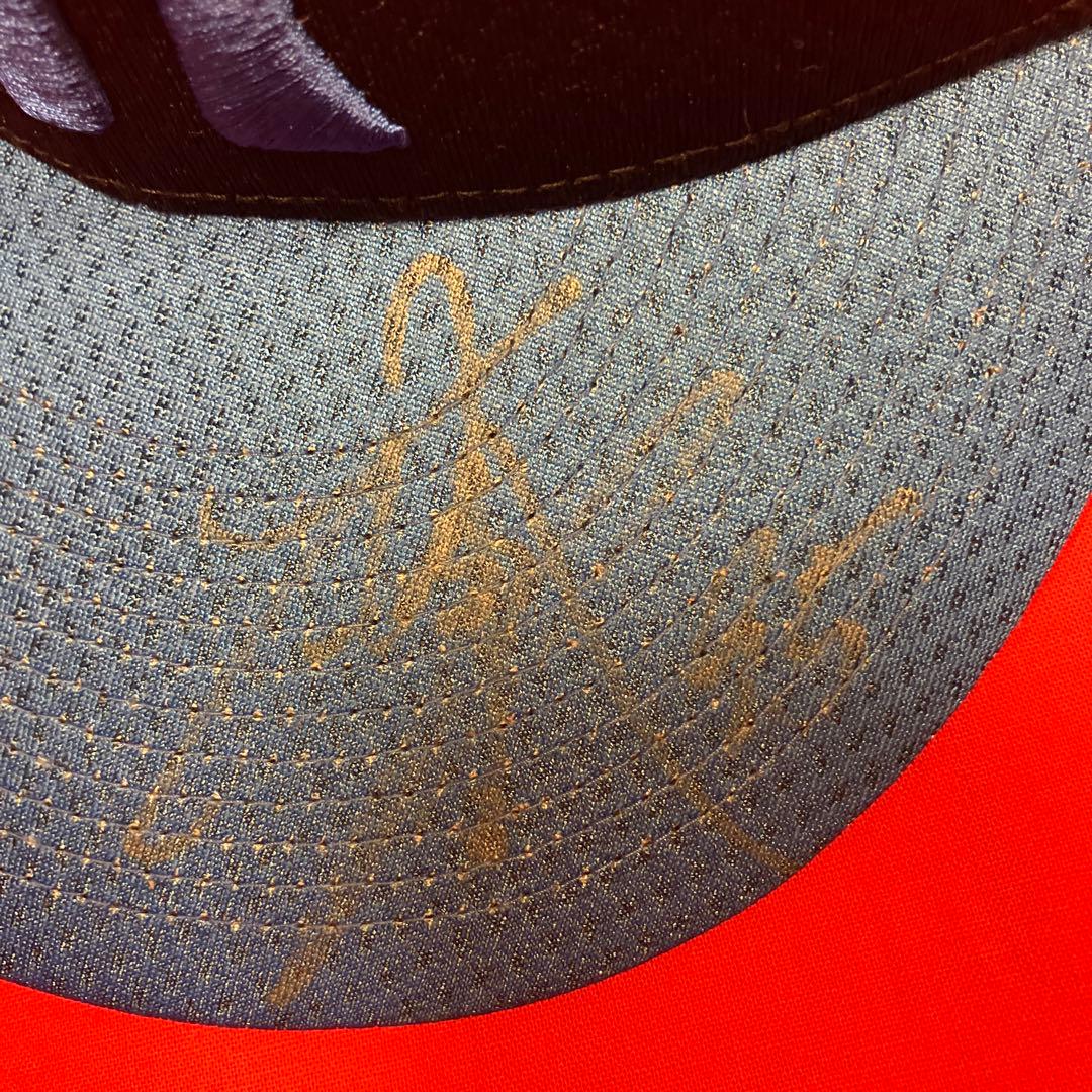 阪神タイガース プロコレキャップ 片山捕手実使用 球団支給品 サイン入り