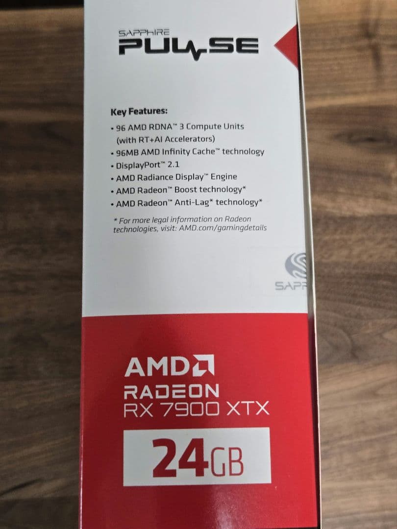グラフィックボード・グラボ・ビデオカード SAPPHIRE PULSE Radeon RX7900XTX 24GB