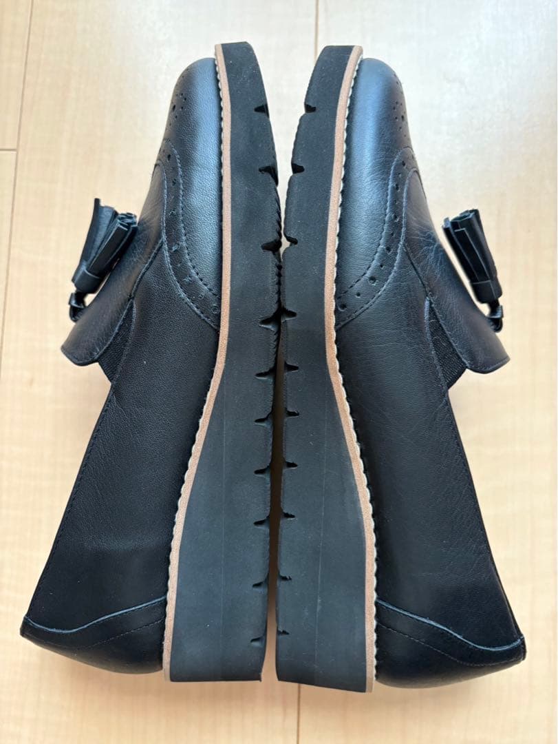 【未使用級】DIANA　ダイアナ 　タッセルローファー 23.5 黒　防水