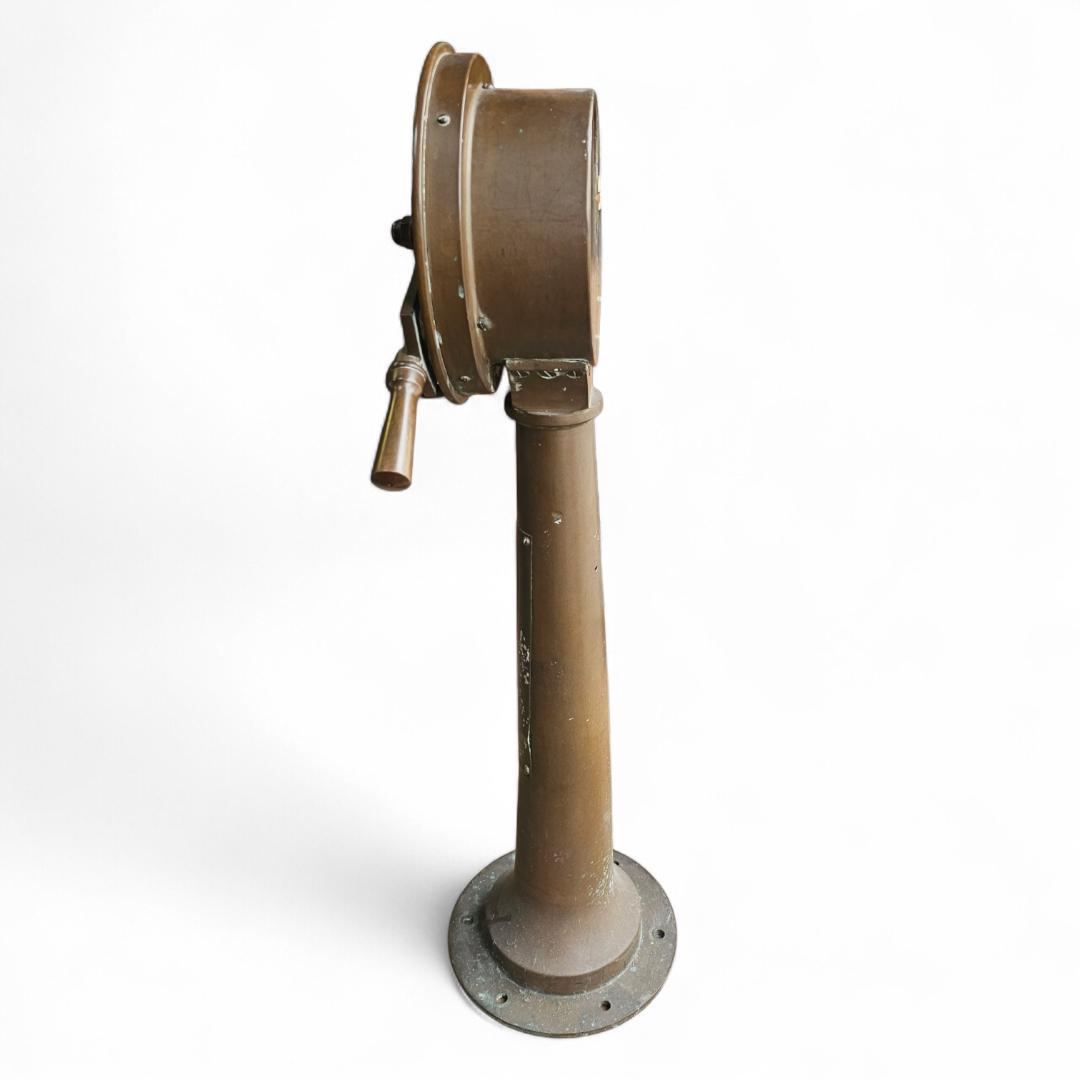 当時物 日本航海計器 船舶 エンジンテレグラフ 1m超 オブジェ 真鍮 骨董