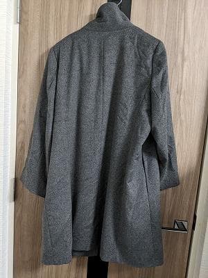 232　カシミヤ100％　東京スタイル　グレー　大きいサイズ　コート　カシミア