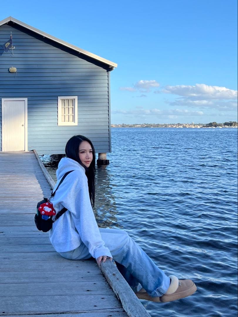 新年お値下げ❗️新品未使用UGG EVERAU厚底ムートンブーツベージュsand