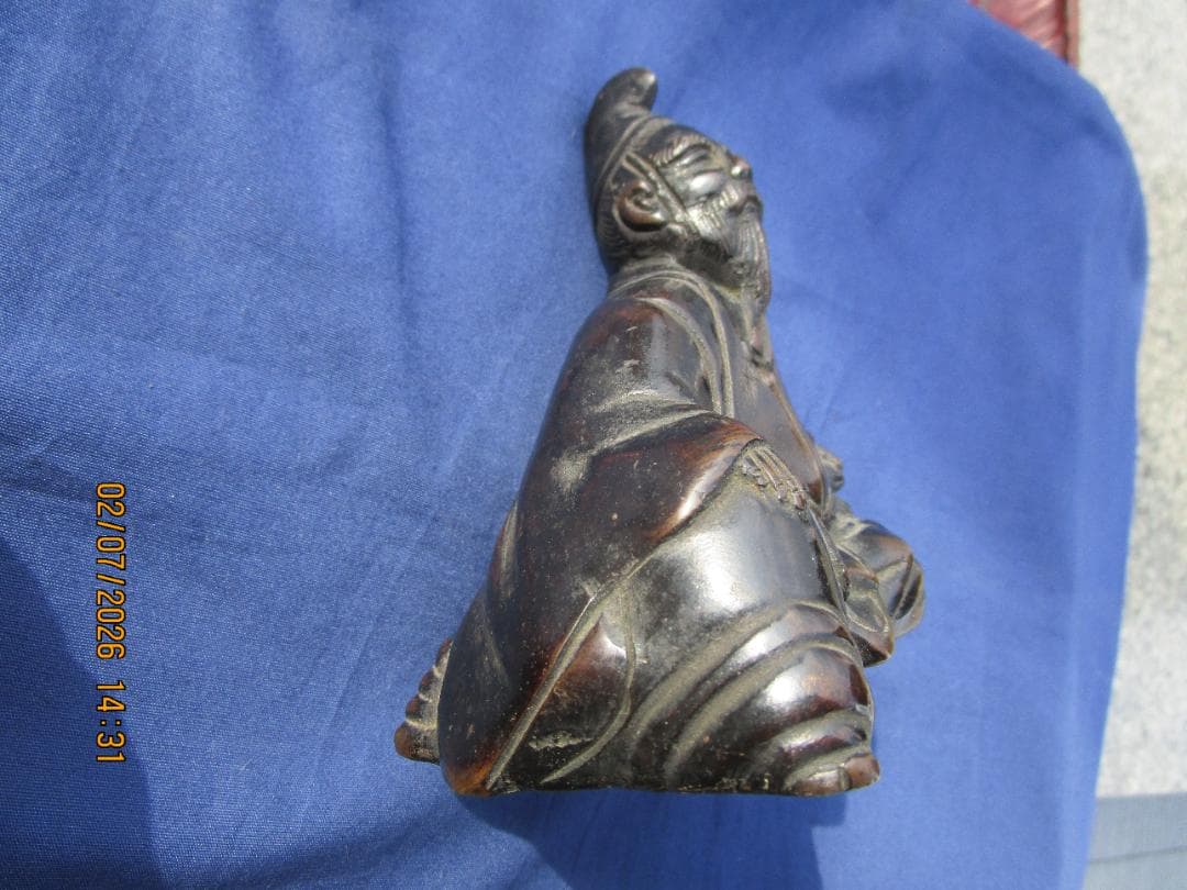 古銅　東京銅器　置物　時代物　金属製　1体