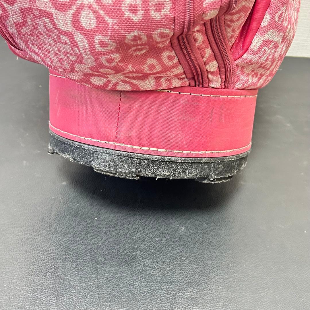 【希少デザイン】ONOFF オノフ キャディバッグ 5分割 総柄 ピンク 9型