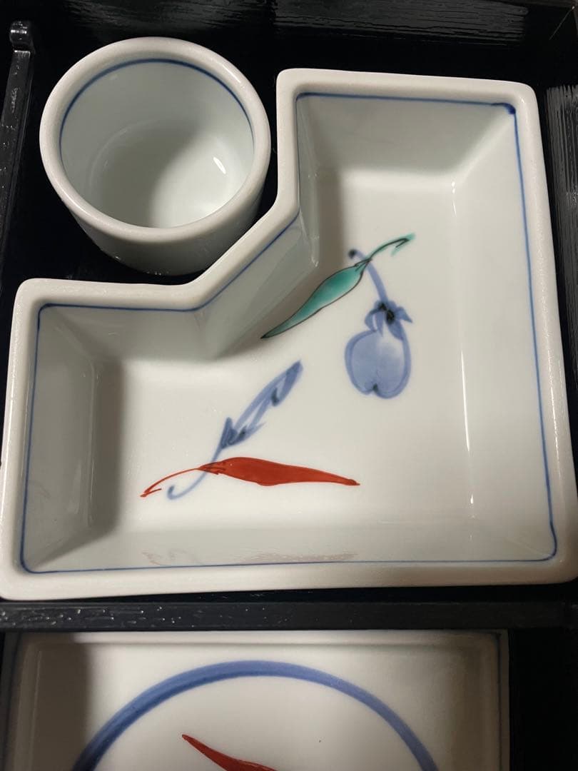 花と鳥の絵柄 食器　5セット