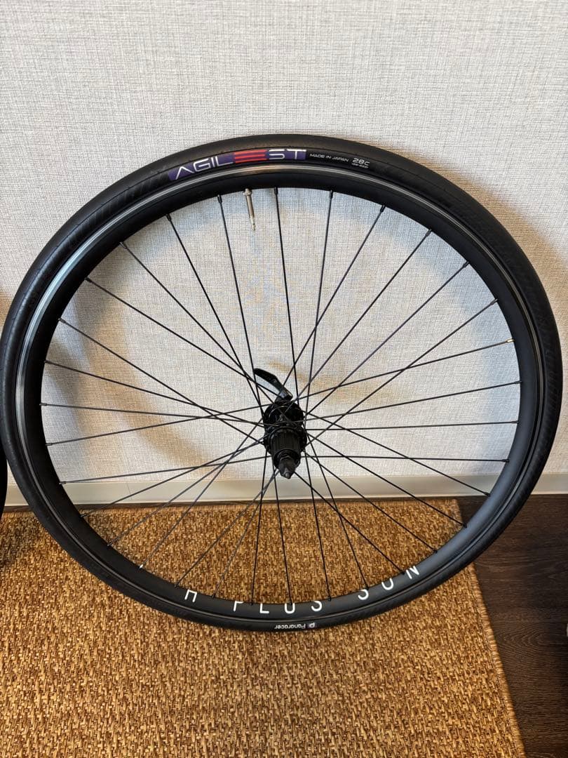 H PLUS SON クリンチャー 前後ホイールセット AGILEST 28c