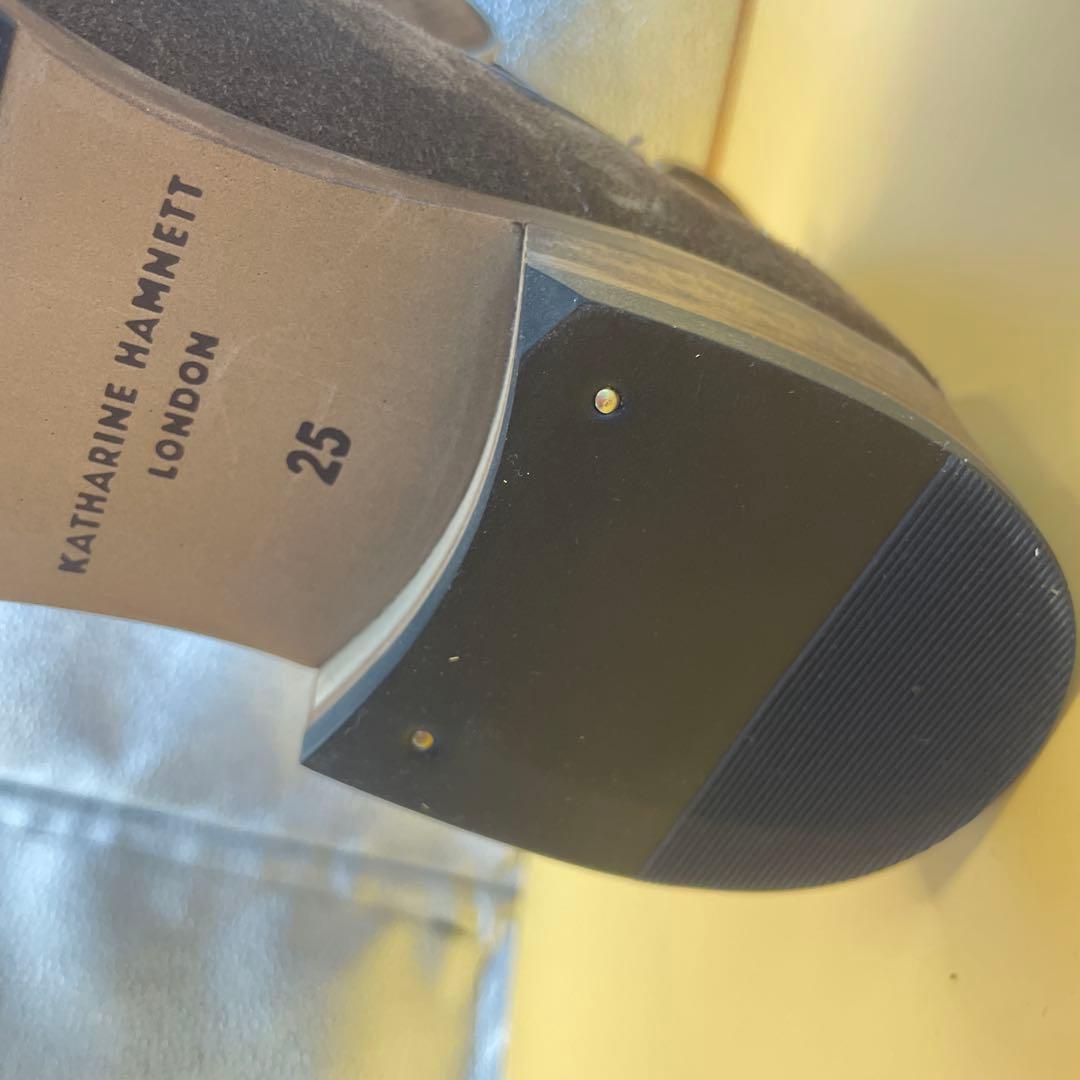 キャサリンハムネットロンドン　サイドゴアブーツ　25㎝