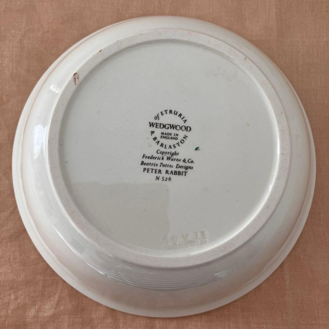 ウエッジウッド ピーターラビット　グリーンライン　マグカップ　プレート