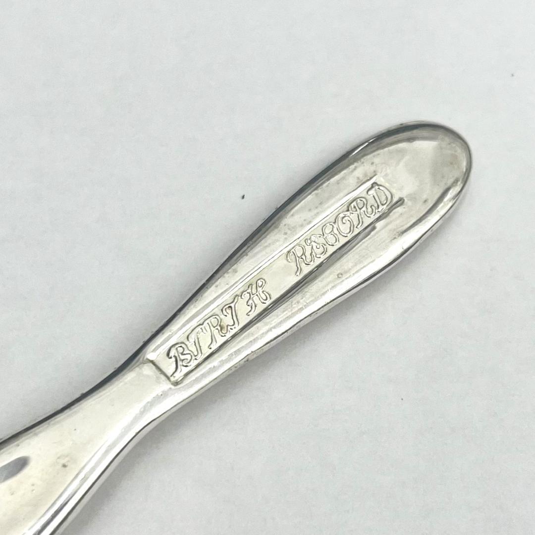 未使用 BIRTH RECORD バースレコード 銀製スプーン ２本