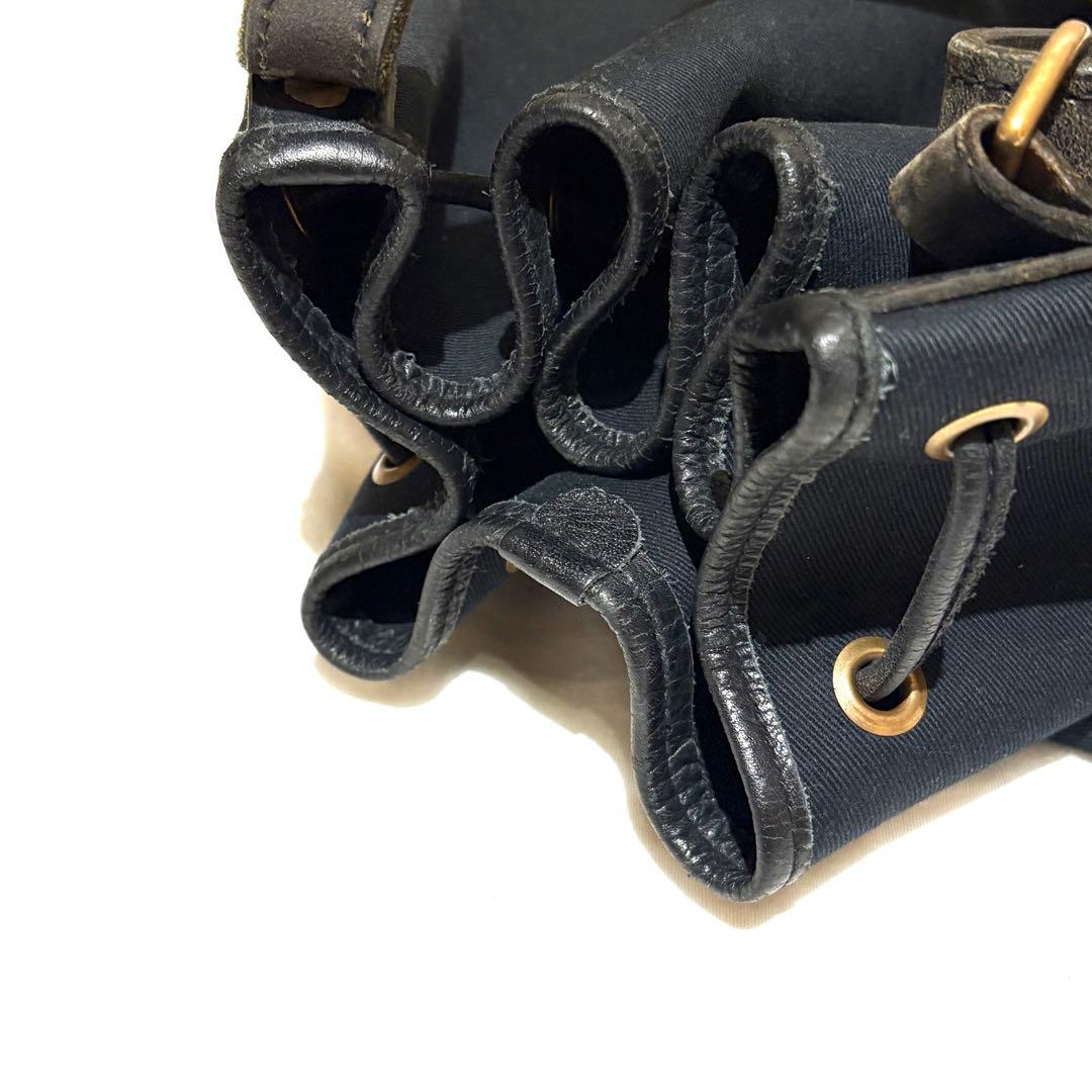 【廃盤　希少】Brady　CALDER　ショルダーバッグ　ブラック　巾着　大容量