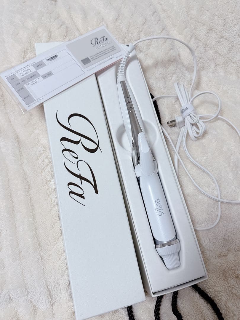 リファ コテ ヘアアイロン カール プロ 32 ホワイト 美品