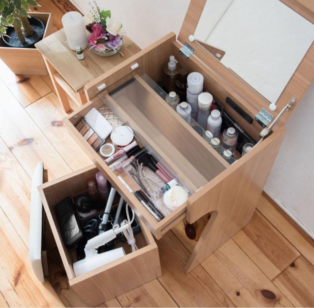 美品！　ドレッサー&ミニデスク　　収納スツール付