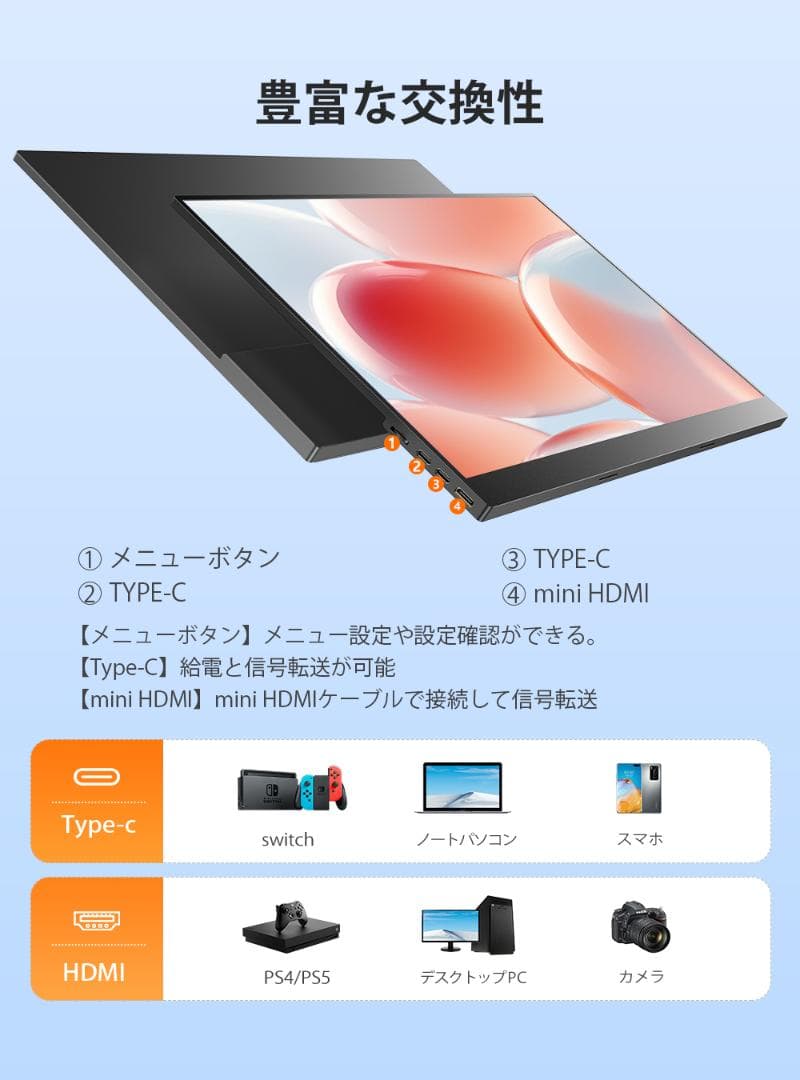✨17.3インチモバイルモニター✨ EVICIV♡173K08 動作確認済み✨