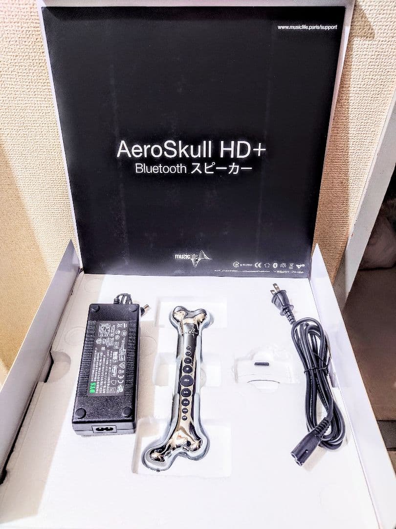 新品同様2点 Music Life Aero Skull/エアロ スカル HD+