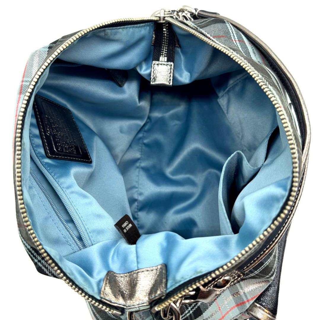 希少 Coach shoulder bag 2way check pattern