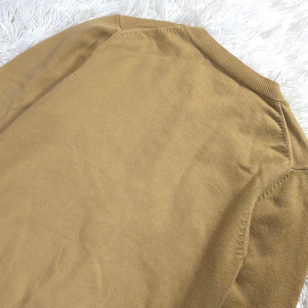 プレイ コムデギャルソン カーディガン 黒ハートロゴ ベージュ M 日本製